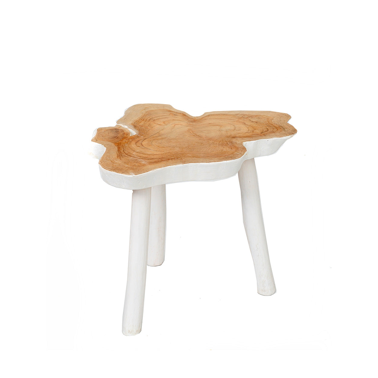 De Organic Bijzettafel - Naturel Wit